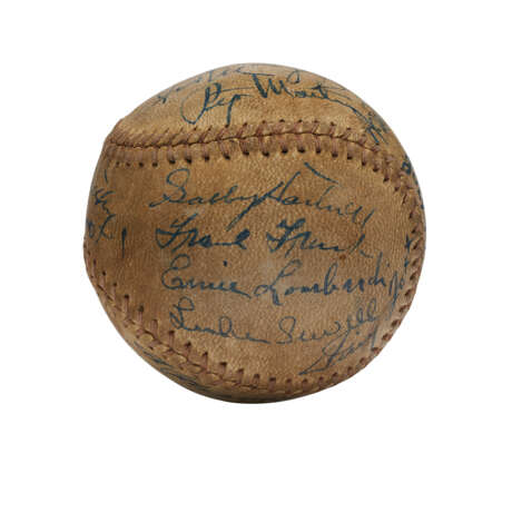 1937 ALL-STAR GAME MULTI-SIGNED BASEBALL WITH ELEVEN HALL OF FAME MEMBERS (PSA/DNA 6 EX-MT) - Foto 4