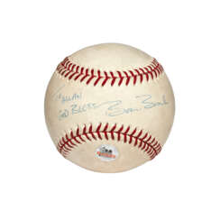 BARRY BONDS AUTOGRAPHED GAME USED BASEBALL ATTRIBUTED TO HIS 60TH HOME RUN OF 2001 SEASON (PSA/DNA)