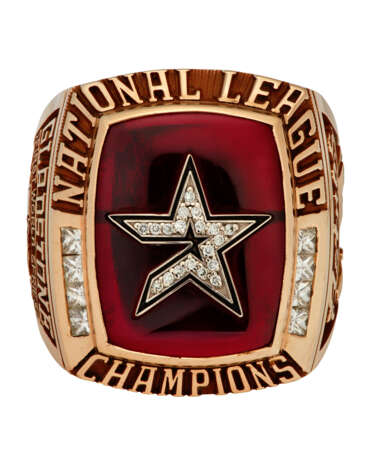 2005 HOUSTON ASTROS NATIONAL LEAGUE CHAMPIONSHIP RING (INAUGURAL WORLD SERIES APPEARANCE) - фото 2