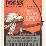 1920 WORLD SERIES PROGRAM SCORED FOR CLINCHING GAME (7) (AT CLEVELAND) - фото 1