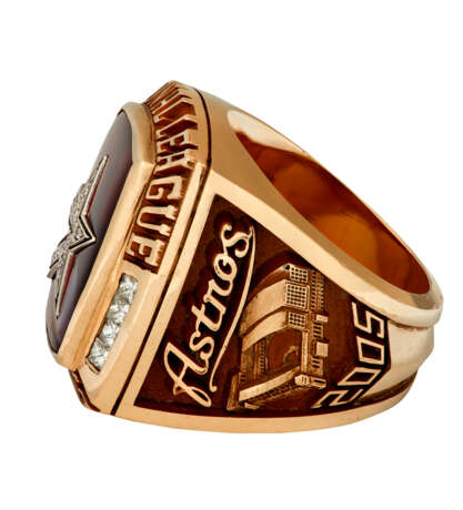 2005 HOUSTON ASTROS NATIONAL LEAGUE CHAMPIONSHIP RING (INAUGURAL WORLD SERIES APPEARANCE) - Foto 5