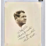 BABE RUTH AUTOGRAPHED PHOTOGRAPH TO CHARLES AND JUANITA (ELLIAS)(BABE RUTH PERSONAL COLLECTION)(PSA/DNA MT 9) - photo 1