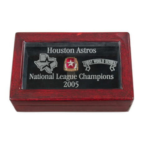 2005 HOUSTON ASTROS NATIONAL LEAGUE CHAMPIONSHIP RING (INAUGURAL WORLD SERIES APPEARANCE) - Foto 7