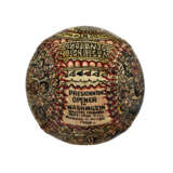 U.S. PRESIDENTIAL "HOME OPENER" FOLK ART DECORATED BASEBALL BY GEORGE SOSNAK C.1969 (EX-GARY CARTER COLLECTION) - photo 2