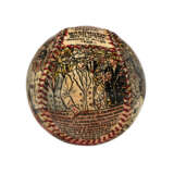 U.S. PRESIDENTIAL "HOME OPENER" FOLK ART DECORATED BASEBALL BY GEORGE SOSNAK C.1969 (EX-GARY CARTER COLLECTION) - Foto 3