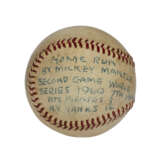 RARE OCTOBER 6, 1960 MICKEY MANTLE WORLD SERIES GAME #4 HOME RUN ATTRIBUTED BASEBALL (478 FOOT HR OUT OF FORBES FIELD)(SECOND OF TWO GAME #4 HOME RUNS) - photo 1