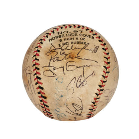 UNIQUE AND HISTORICALLY SIGNIFICANT 3,000 HIT MEMBER AUTOGRAPHED BASEBALL: A MONUMENTAL COLLECTING ACHIEVEMENT (PSA/DNA) - фото 2