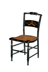 A VERY FINE TED WILLIAMS &#39;GARDNER DAY&#39; PAINTED PRESENTATION CHAIR
