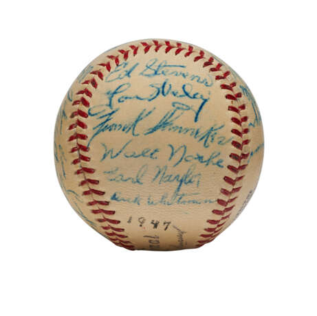 1947 MONTREAL ROYALS TEAM AUTOGRAPHED BASEBALL WITH ROY CAMPANELLA (PSA/DNA) - фото 3