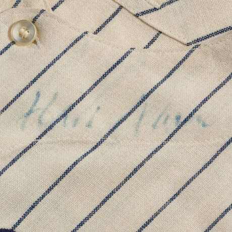 HISTORICALLY SIGNIFICANT 1968 HANK AARON ATLANTA BRAVES PROFESSIONAL MODEL HOME JERSEY WORN TO HIT HIS 500TH CAREER HOME RUN (MEIGRAY PHOTOMATCH)(SGC/GROB)(MEARS AUTHENTICATION) - фото 3