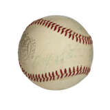 IMPORTANT 1965 "THE BEATLES" BAND MEMBER AUTOGRAPHED BASEBALL FROM SHEA STADIUM CONCERT (JSA)(FRANK CAIAZZO LOA) - photo 2