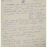 1952 MOE BERG HANDWRITTEN NOTES RELATED TO HIS WORK FOR THE CIA WITH ATOMIC ENERGY CONTENT (PSA/DNA) - photo 3