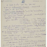 1952 MOE BERG HANDWRITTEN NOTES RELATED TO HIS WORK FOR THE CIA WITH ATOMIC ENERGY CONTENT (PSA/DNA) - Foto 5