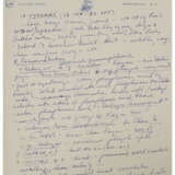 1952 MOE BERG HANDWRITTEN NOTES RELATED TO HIS WORK FOR THE CIA WITH ATOMIC ENERGY CONTENT (PSA/DNA) - photo 7