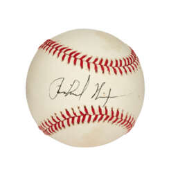 PRESIDENT RICHARD NIXON SINGLE SIGNED BASEBALL (PSA/DNA 8 NM-MT)