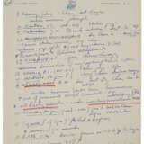 1952 MOE BERG HANDWRITTEN NOTES RELATED TO HIS WORK FOR THE CIA WITH ATOMIC ENERGY CONTENT (PSA/DNA) - photo 8