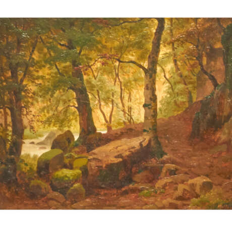 WEBER, AUGUST (1817-1873) 'Waldlandschaft'. - photo 1