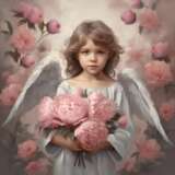 Beautiful angel 5 pcs. Украина Irina Dovgopol Цифровой файл Digital print Ukraine 2023 - photo 1