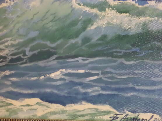 “Wave” Canvas Oil paint Realist Marine 2019 - photo 4