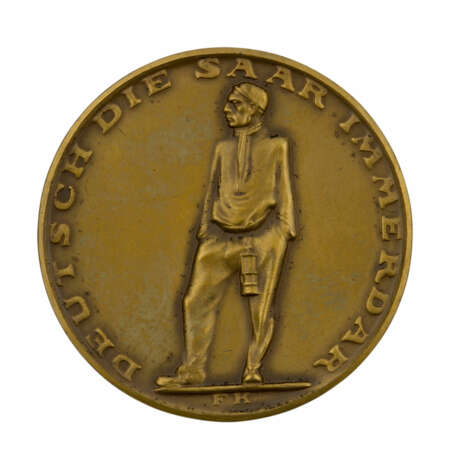 Medaille "Deutsch die Saar immerdar" im - фото 2