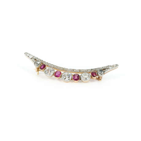 Ruby-Diamond-Brooche - фото 2