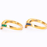 2 Gemstone-Diamond-Rings - Foto 4