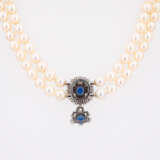 Sapphire-Diamond-Pearl-Necklace - photo 2