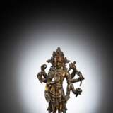 Feuervergoldete Bronze des Amoghapashalokeshvara - photo 1