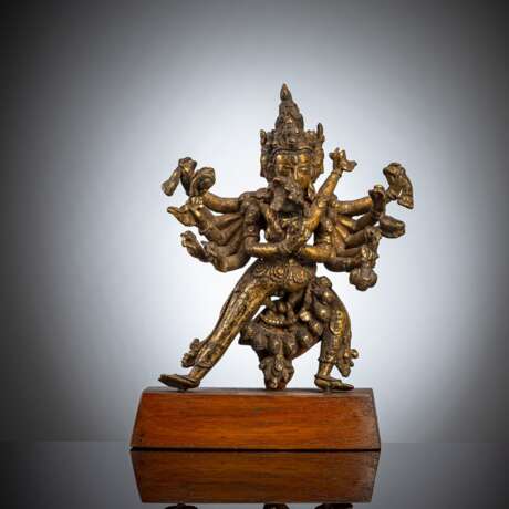 Feuervergoldete Bronze Cakrasamvara - Foto 1