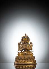 Feuervergoldete Bronze des Maitreya