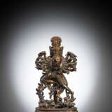 Seltene Bronze von Srikantha und Guhayakali - Foto 1