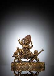 Feuervergoldete Bronze von Shri Devi