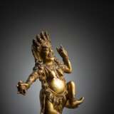 Feuervergoldete Bronze, möglicherweise Nairatmya - photo 2