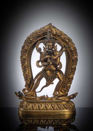 Große und seltene Figur von Samvara und Nairatma - Foto 1