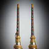 Paar tibetische Blasinstrumente  (tib. rgya gling) - Foto 1