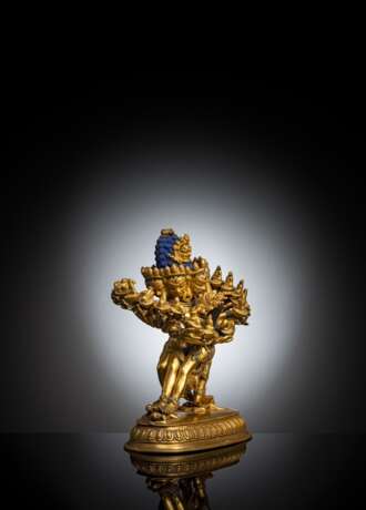 Feuervergoldete Bronze des Hevajra - photo 2