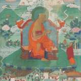Acht Thangkas aus einer Serie von Arhats und Lokapalas, sowie inschriftlich benannter historischer Abbildungen bedeutender Klosteranlagen in Tibet - фото 5
