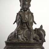 Bronze des Puxian (Samantabhadra) auf einem Elefanten - Foto 1