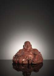 Skulptur des lachenden Budai aus 'Zisha'-Ware