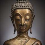 Ungewöhnliche Bronze des sitzenden Buddha - photo 4