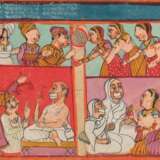 Gruppe von vier Miniaturen, u.a. Shiva und Parvati - photo 4