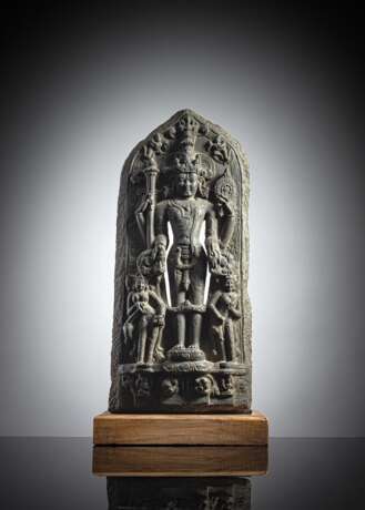 Stele aus Phylitt mit Darstellung des Vishnu - Foto 1