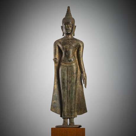Stehender Buddha aus Bronze - photo 1