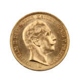 Preussen/GOLD - 20 Mark 1910/A, Wilhelm II., ss+/vz, avers leicht gereinigt, - фото 1