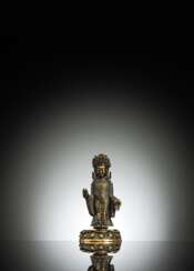 Feuervergoldete Bronze des Dipankara Buddha