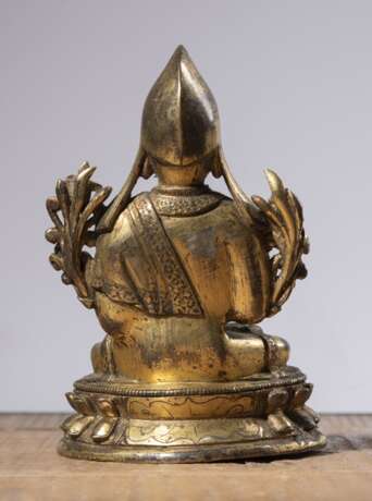Feuervergoldete Bronze des Tsongkhapa - фото 2
