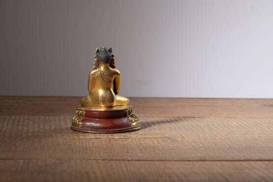 Feuervergoldete Bronze des Buddha - photo 2