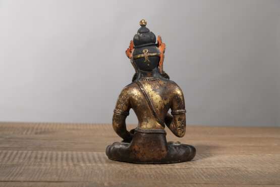 Teilvergoldete Bronze des Vajrasattva - Foto 2