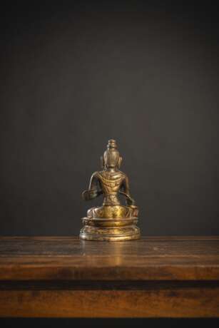 Bodhisattva aus Kupfer Repoussé - Foto 4