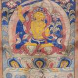 Thangka mit Darstellung des Manjushri auf einem Lotosthron - фото 1